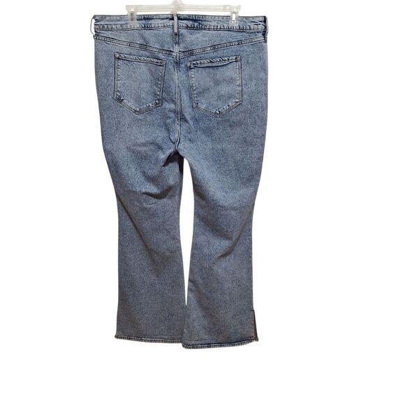 Old Navy Jean Womens 20 Blue Flare Higher High Rise Medium Wash Stretch Denim‎ - Picture 2 of 11